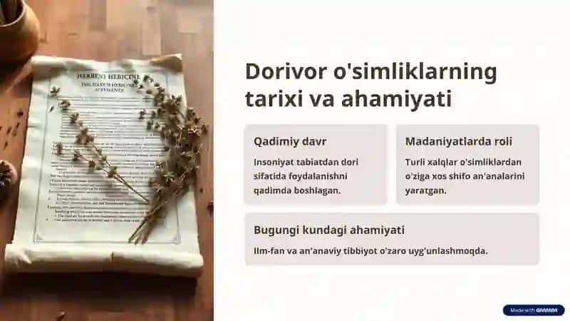 Dorivor o'simliklar: Tabiatning shifobaxsh kuchidan foydalanish 2