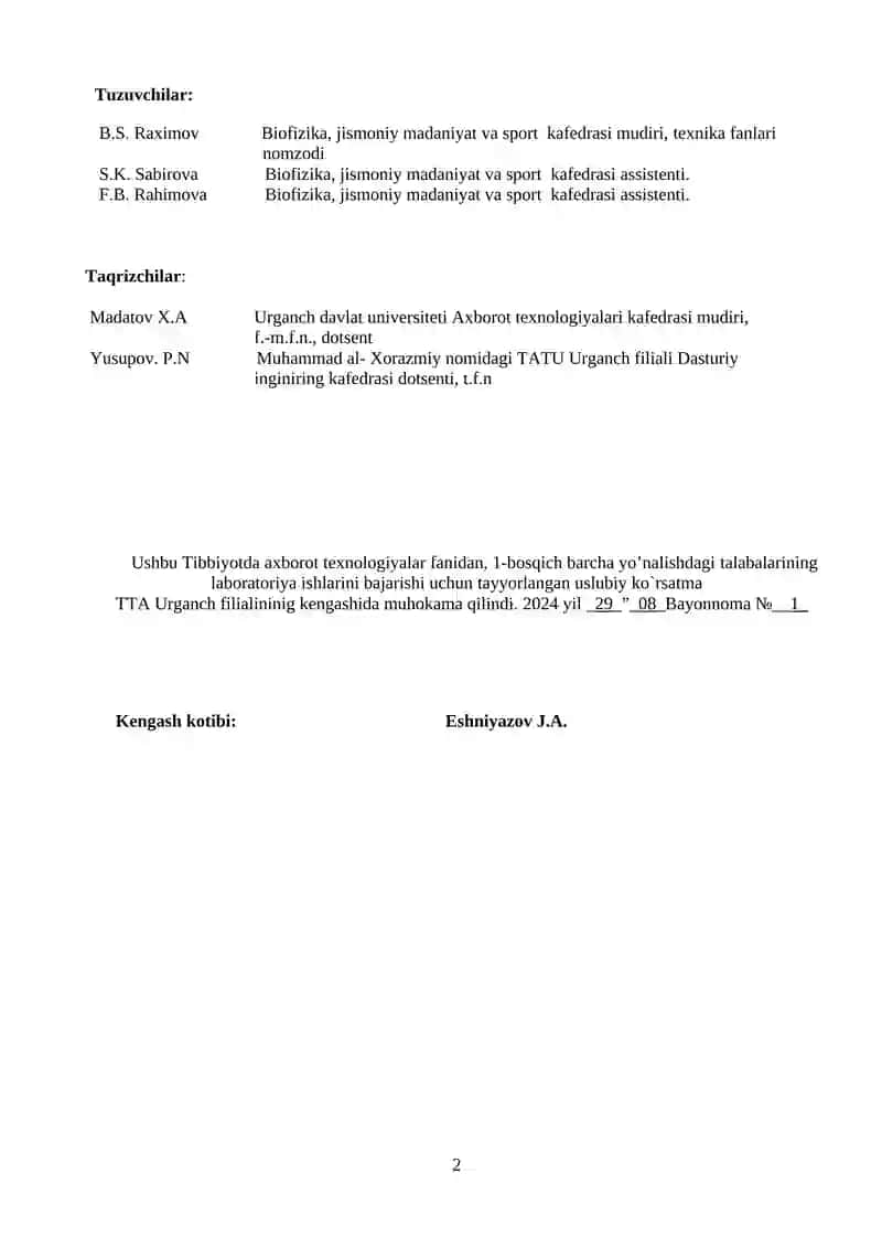 MICROSOFT WORD DASTURI YORDAMIDA MATNLARNI TAXRIRLASH ASOSLARI 2