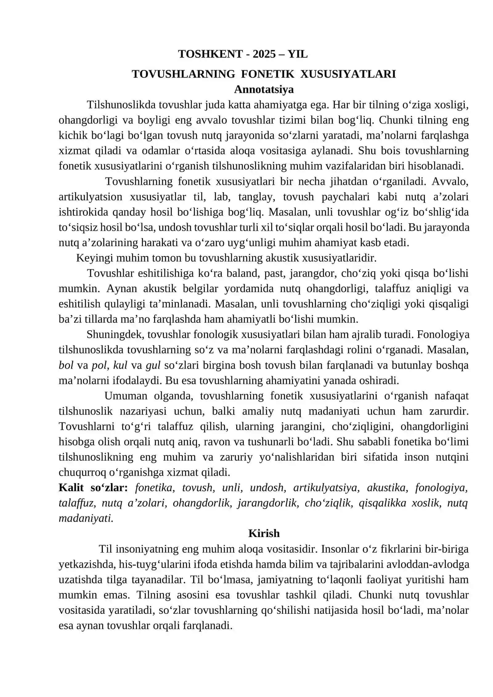 TOVUSHLARNING FONETIK XUSUSIYATLARI 2