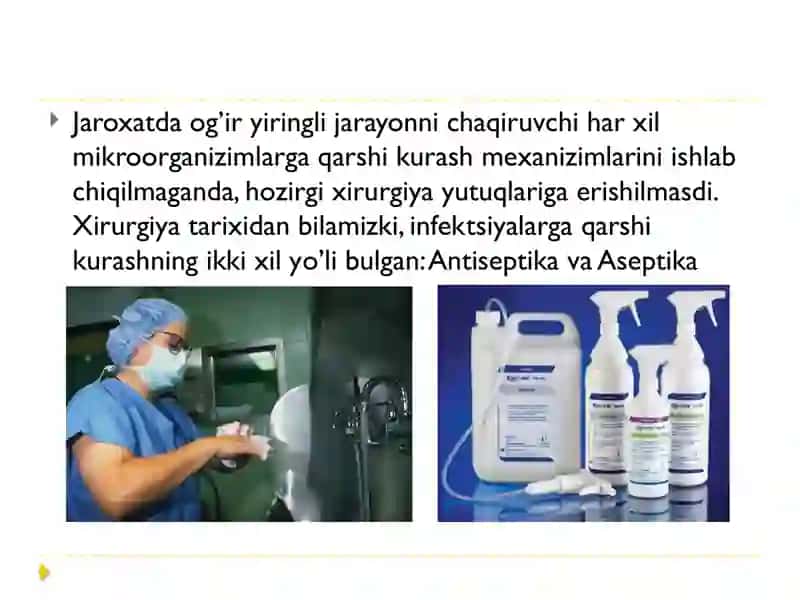 Zamonaviy fizikantiseptika usullari 2