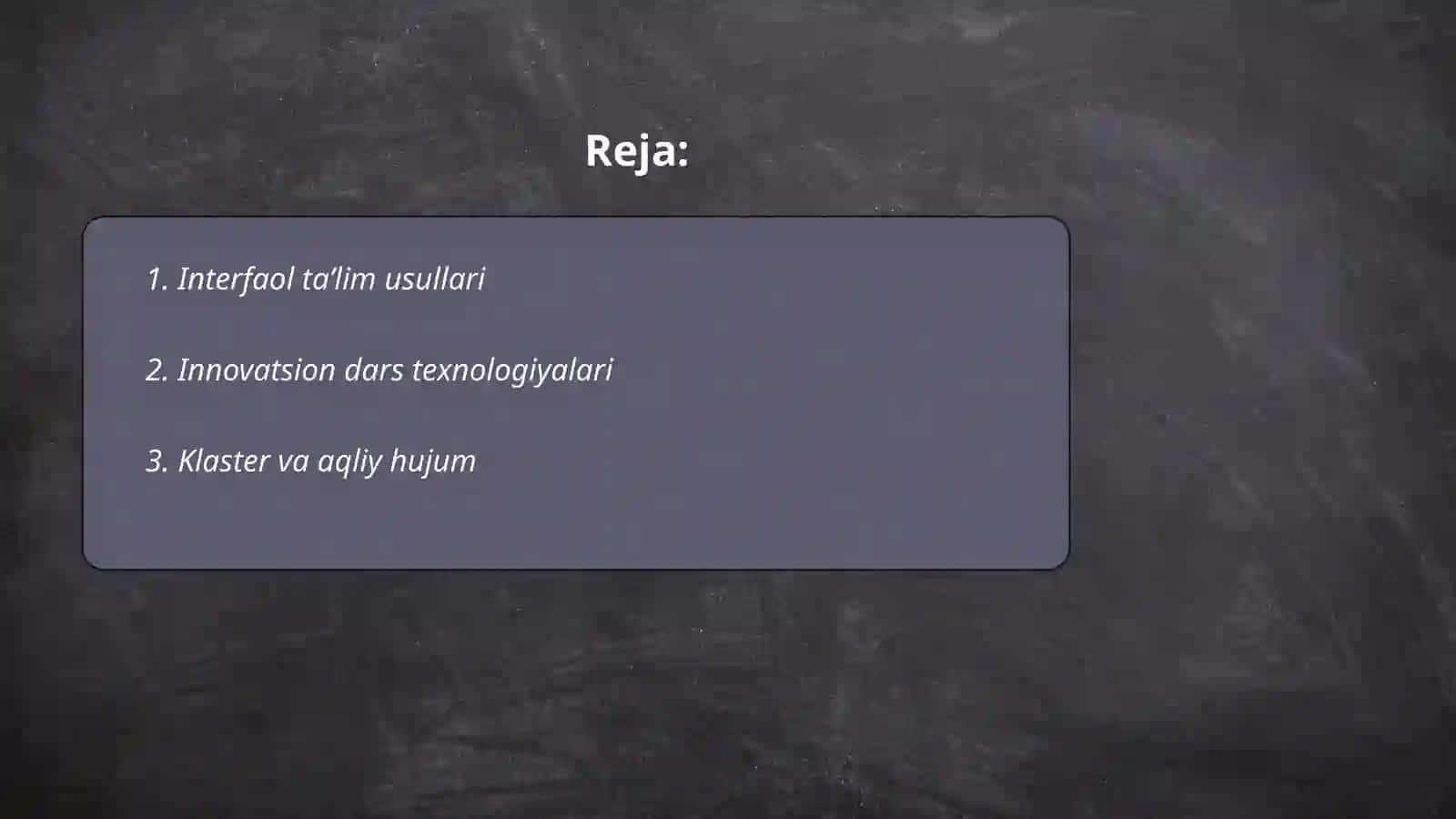 Mutaxasislik fanini o‘qitish metodikasi fanini o‘qitishda yangi pedagogik texnologiyalardan foydalanish 2