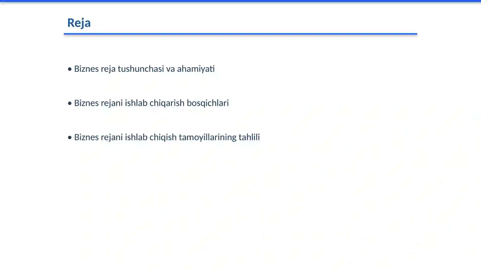 Biznes- rejani ishlab chiqarish tamoyillari, DPM 2 biznes rejani tuzilishi va muhokama 2