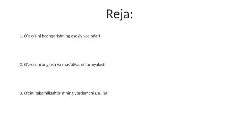Kognitiv-Xulqaviy Terapiya (KXT) Texnikalari 2