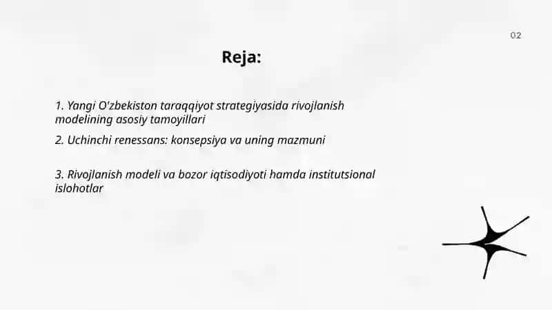 Yangi O'zbekiston taraqqiyot strategiyasi 2