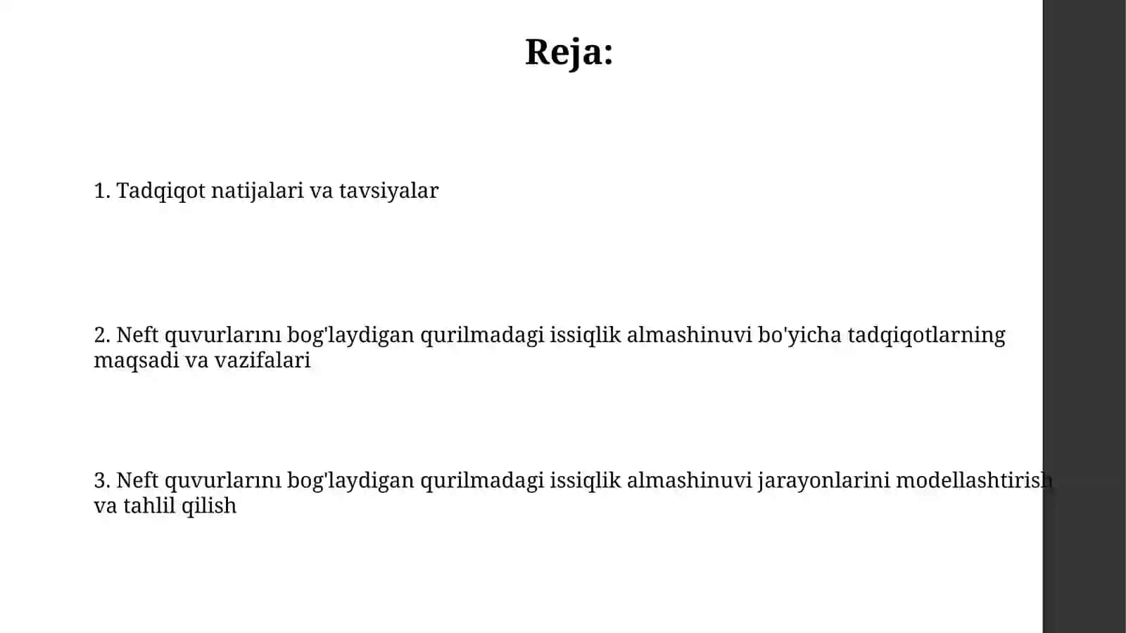 Neft quvurlarını bog'laydigan qurilmadagi issiqlik almashinuvi 2