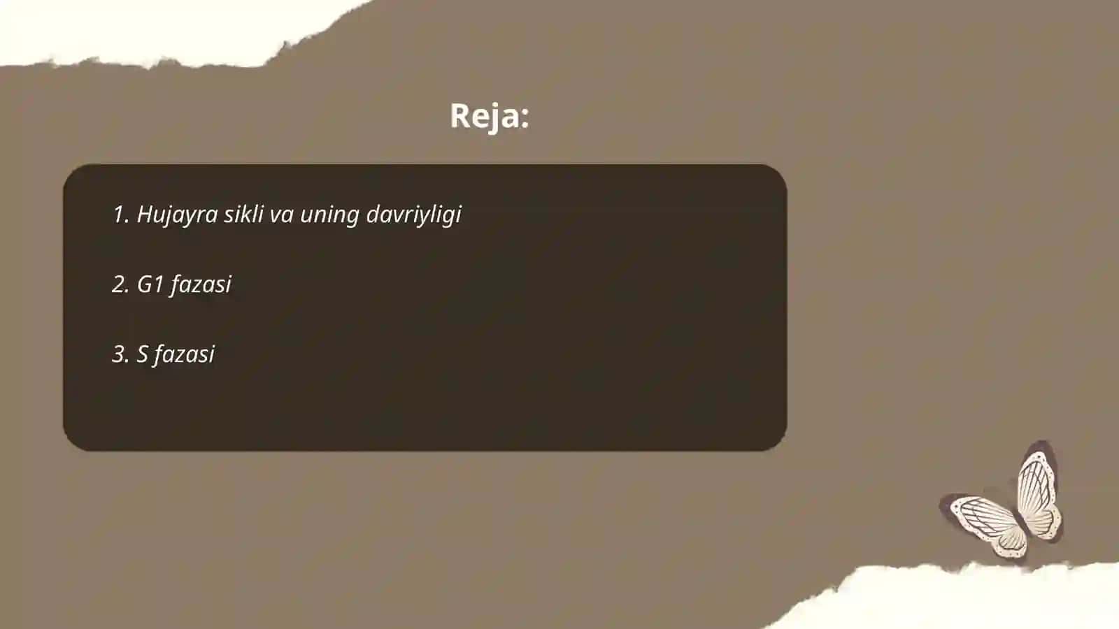 Hujayra sikli va uning davriyligi 2