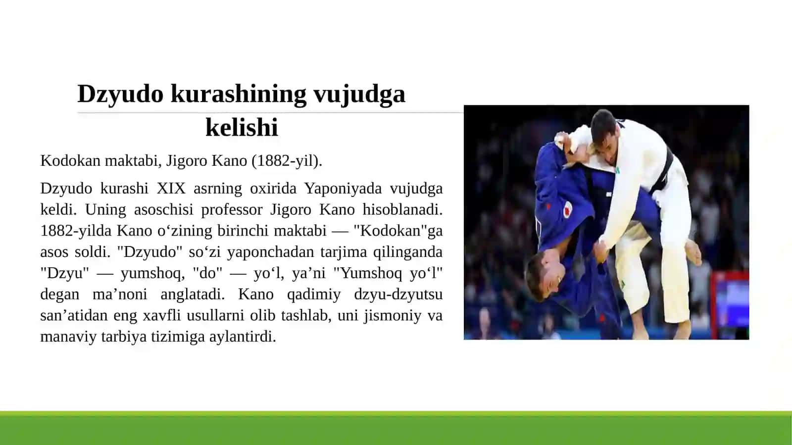 Dzyudo va sambo kurashining kelib chiqish tarixi va istiqbollari 2