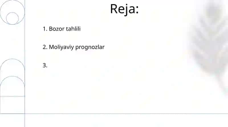 Moliyaviy prognozlar 2