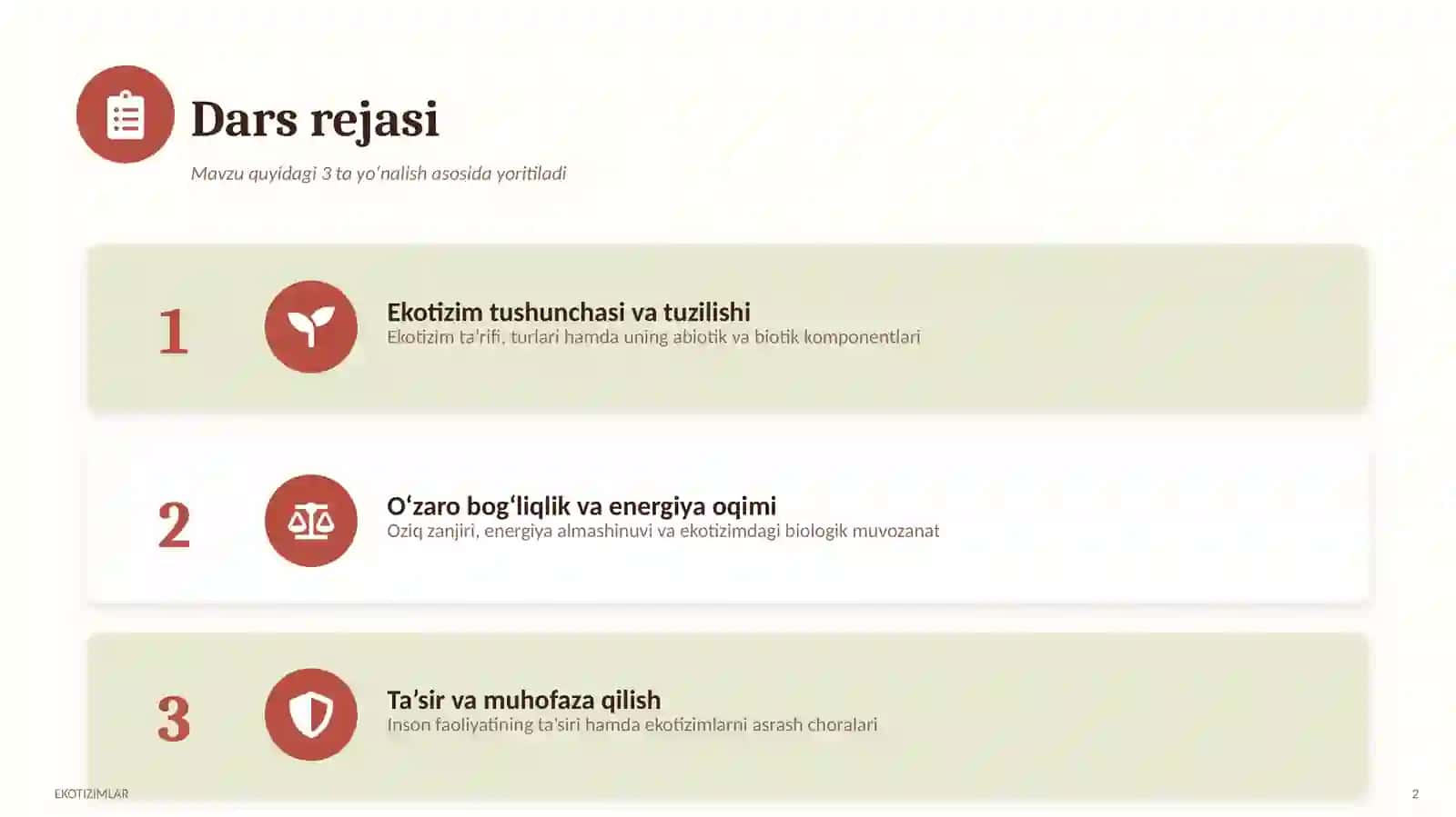 EKOTIZIMLAR 2