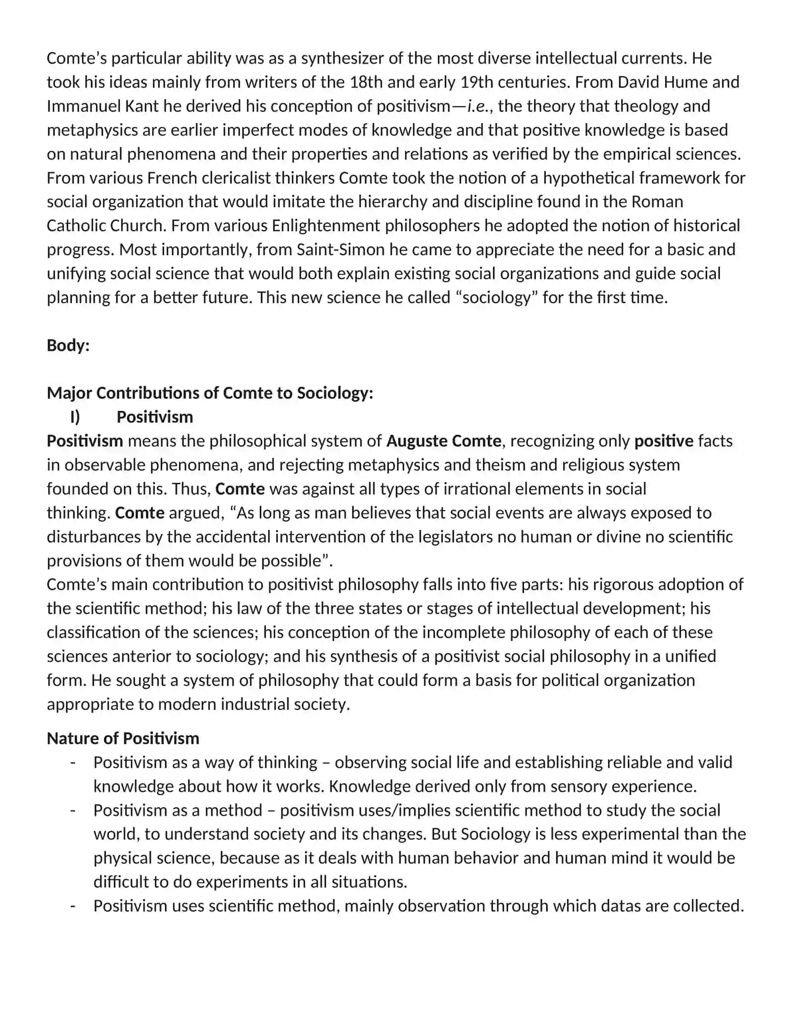 Sociology CA 1 2