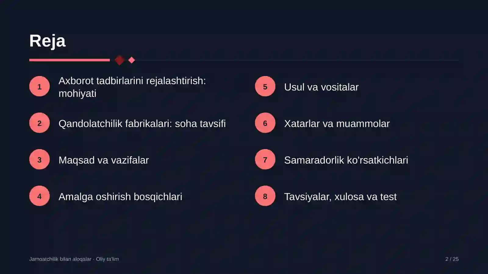 qandolatchilik fabrikalarida axborot tadbirlarini rejalashtirish 3752 2