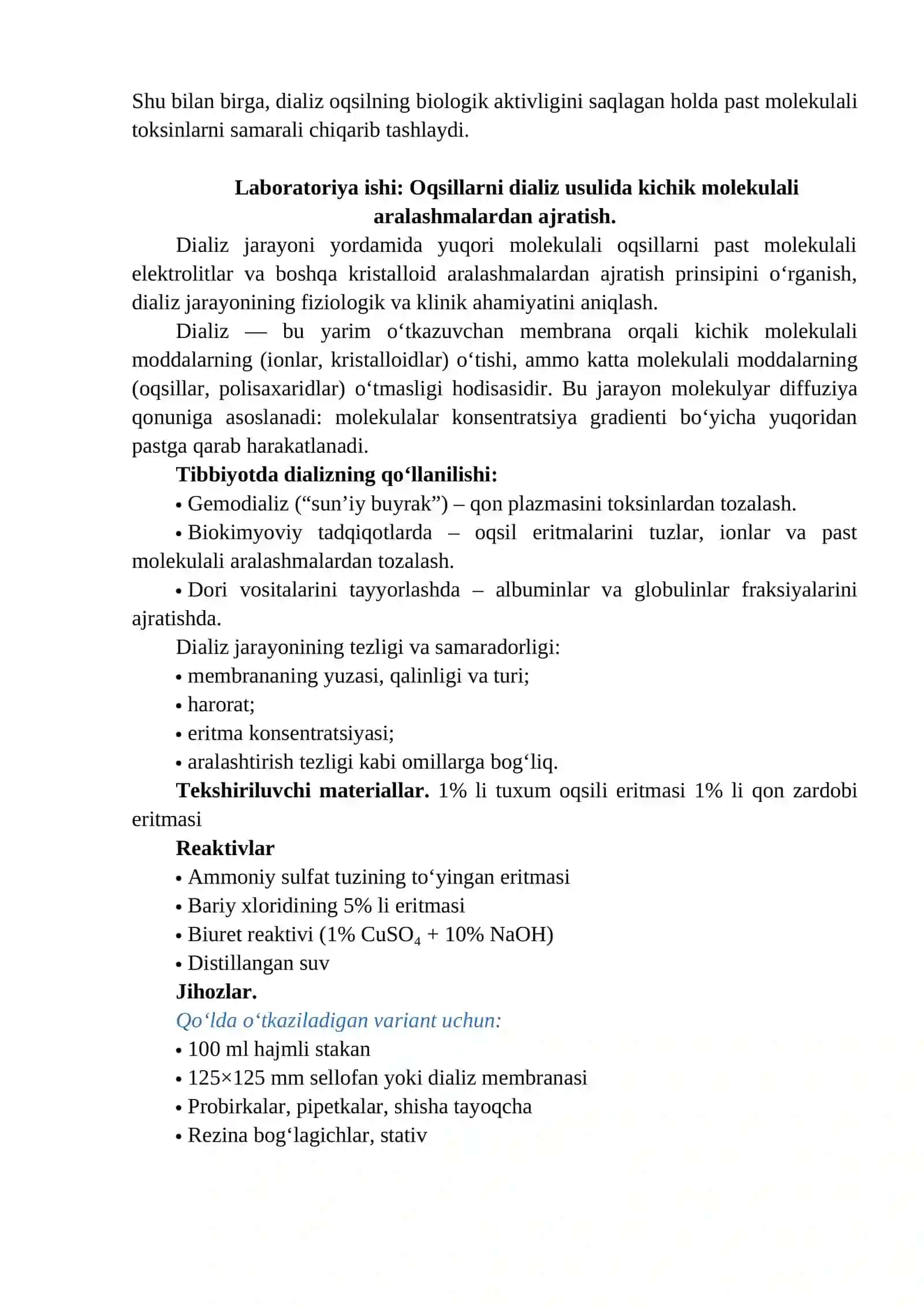 OQSILLARNI DIALIZI 2