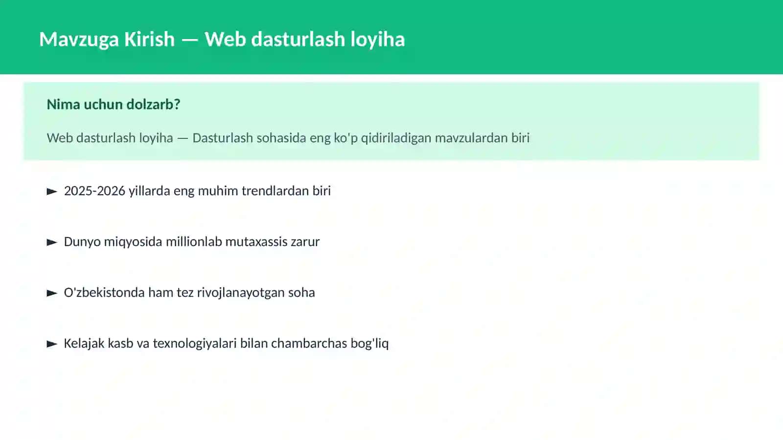 Web dasturlash loyiha 2