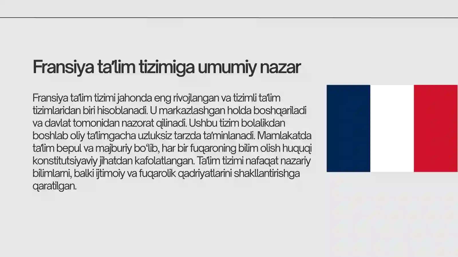 FRANSIYATAʼLIMTIZIMI 2