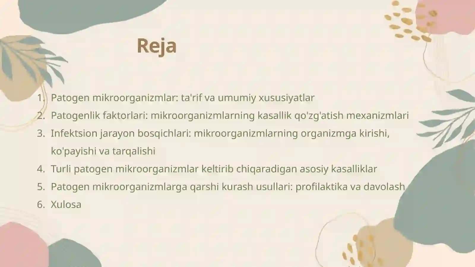 Patagen mikroorganizmlar va ularning kasallik chiqarish xususiyati 2