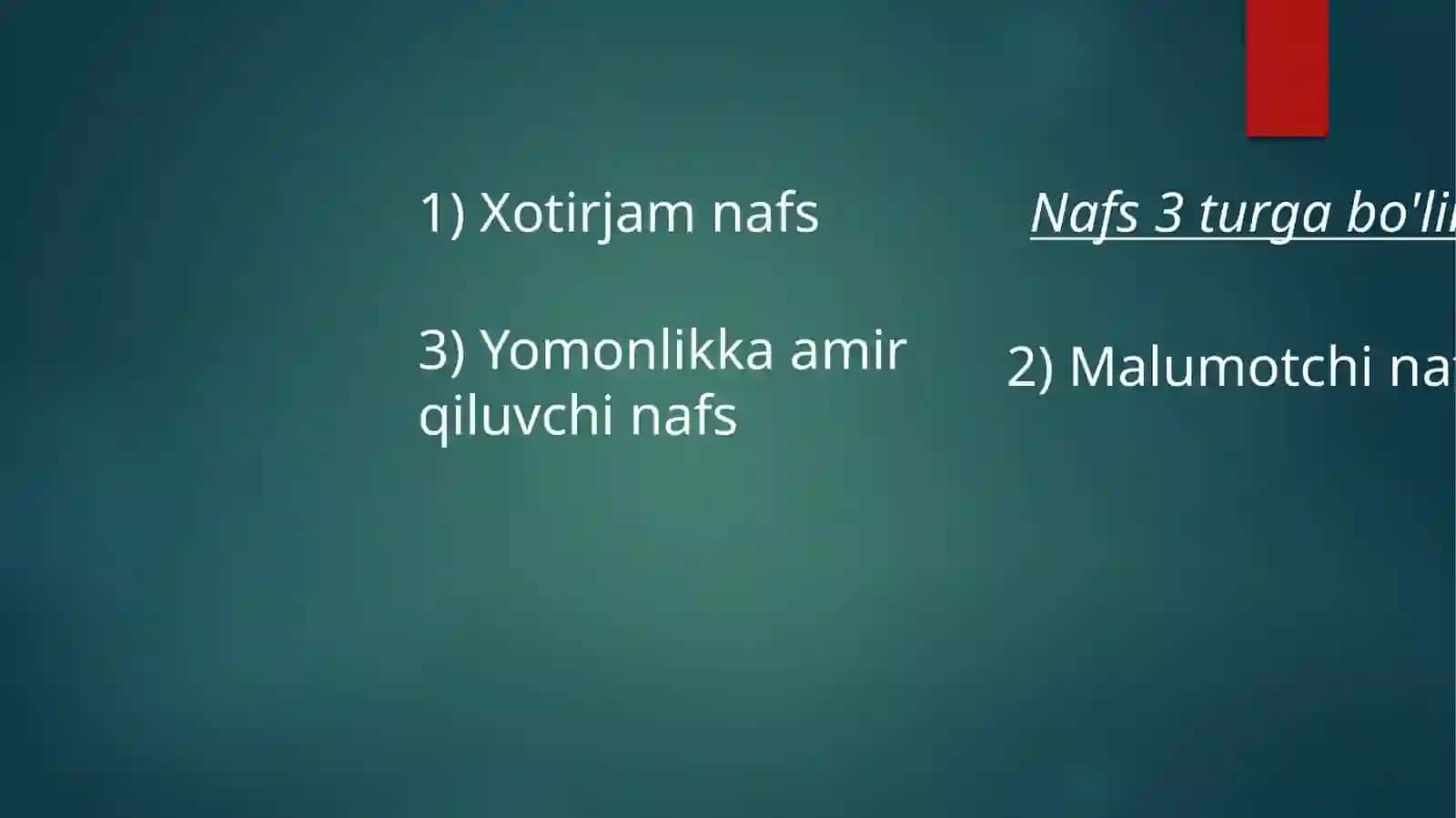 NAFS TARBIYASI 2