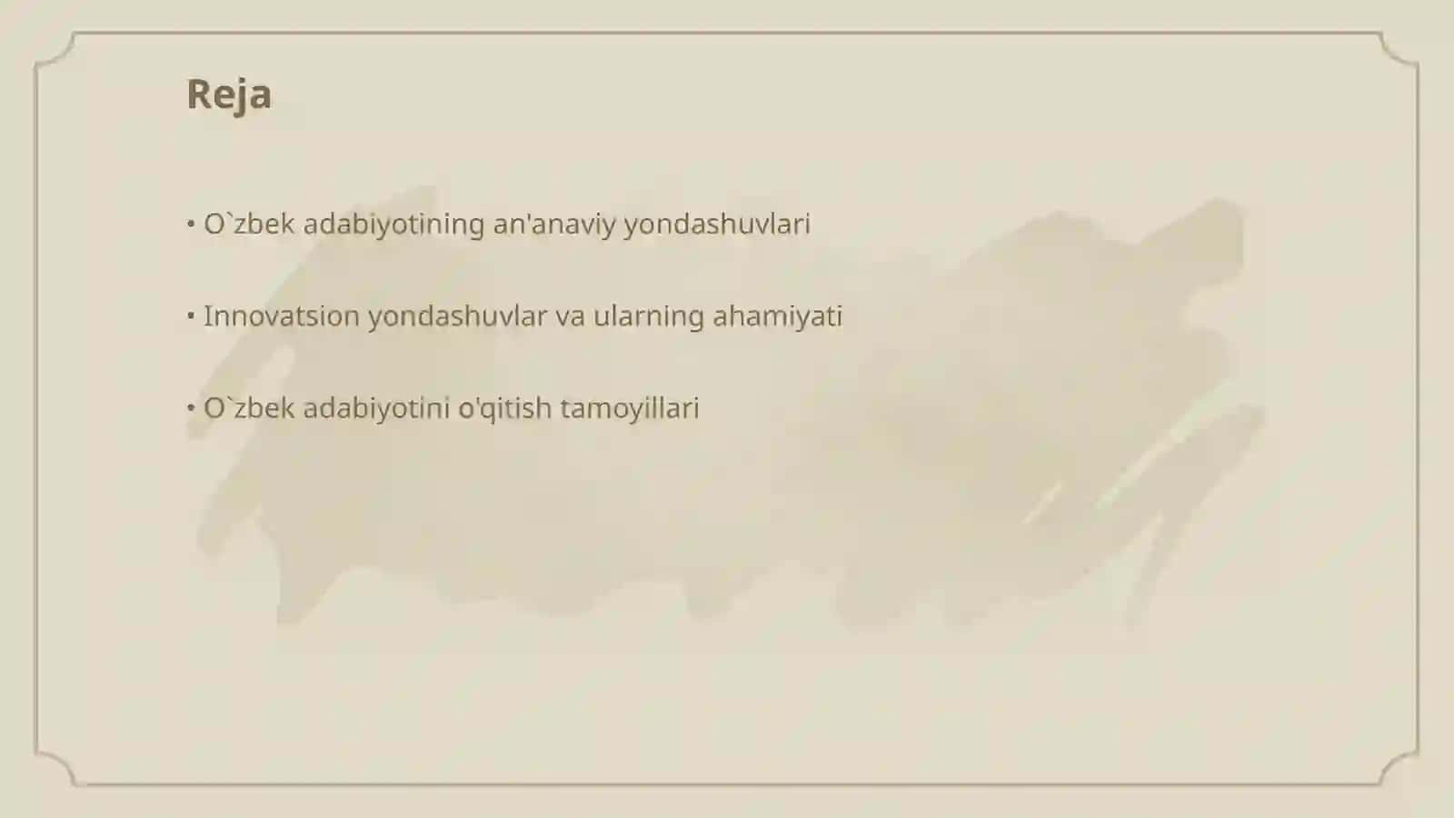 O`zbek adabiyotini o`rganishda an'anaviy va innovatsion yondashuvlardan foydalanish 2