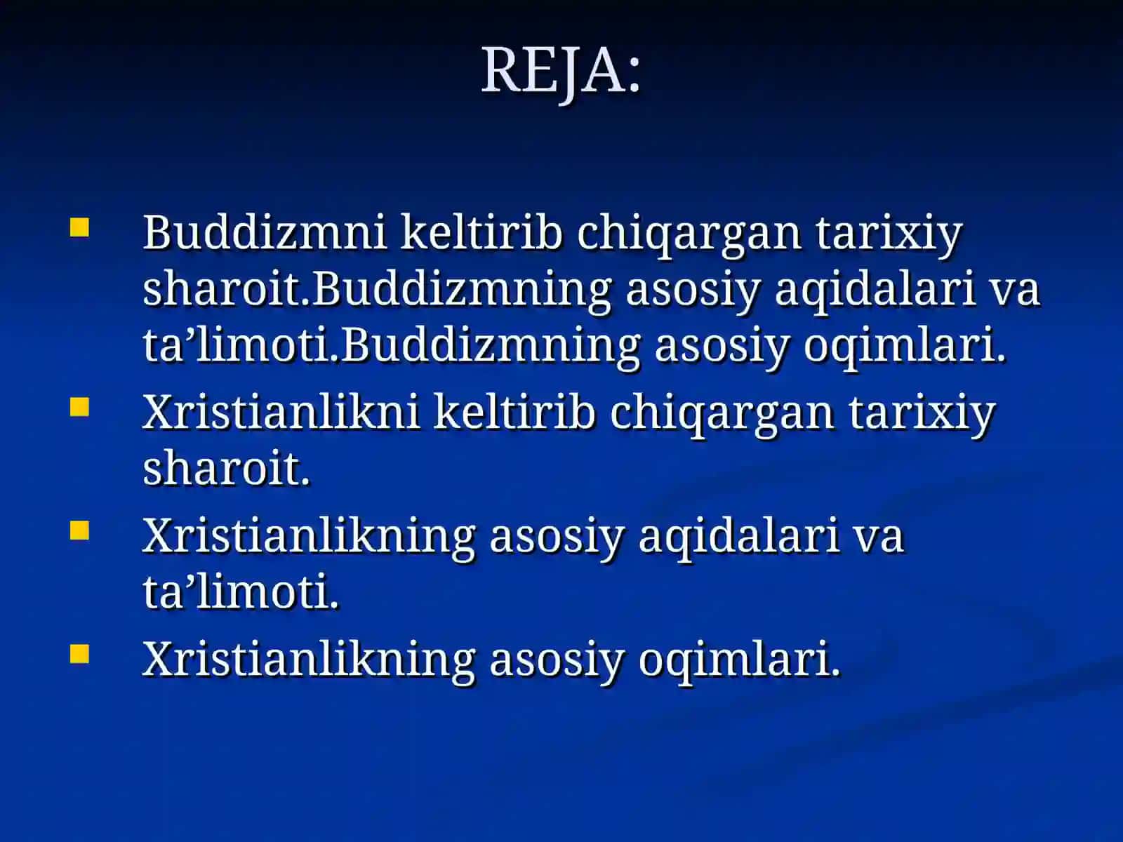 Xristianlik va Buddaviylik 2
