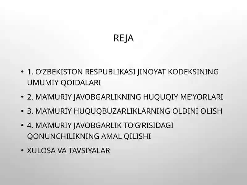 O‘zbekiston Respublikasi Jinoyat Kodeksining umumiy qoidalari 2