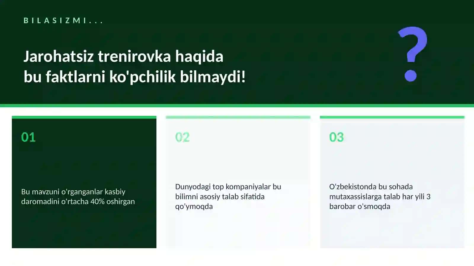 Jarohatsiz trenirovka 2