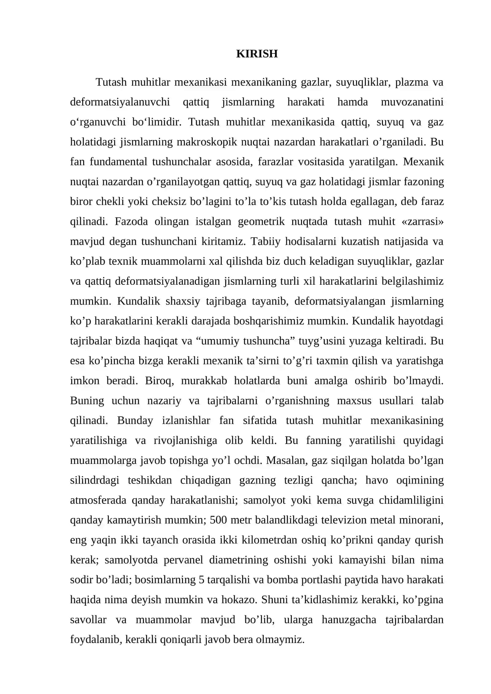 HAMROH KOORDINATA SISTEMASI. TUTASH MUHIT HARAKATINI TAVSIFLASHNING LAGRANJ VA EYLER USULLARI 2