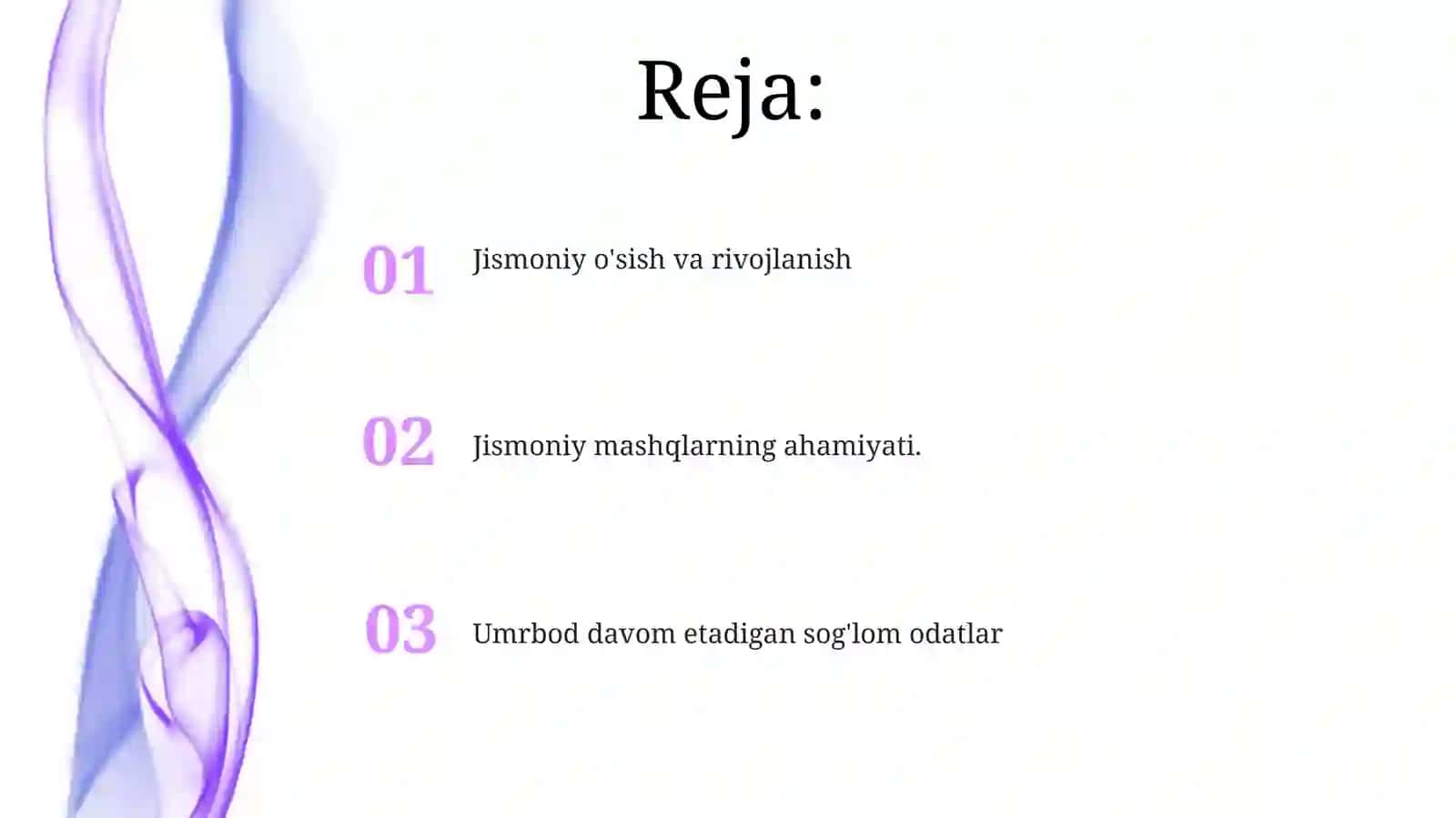Jismoniy rivojlanish va sog'lom turmushtarzinishakllantirish 2