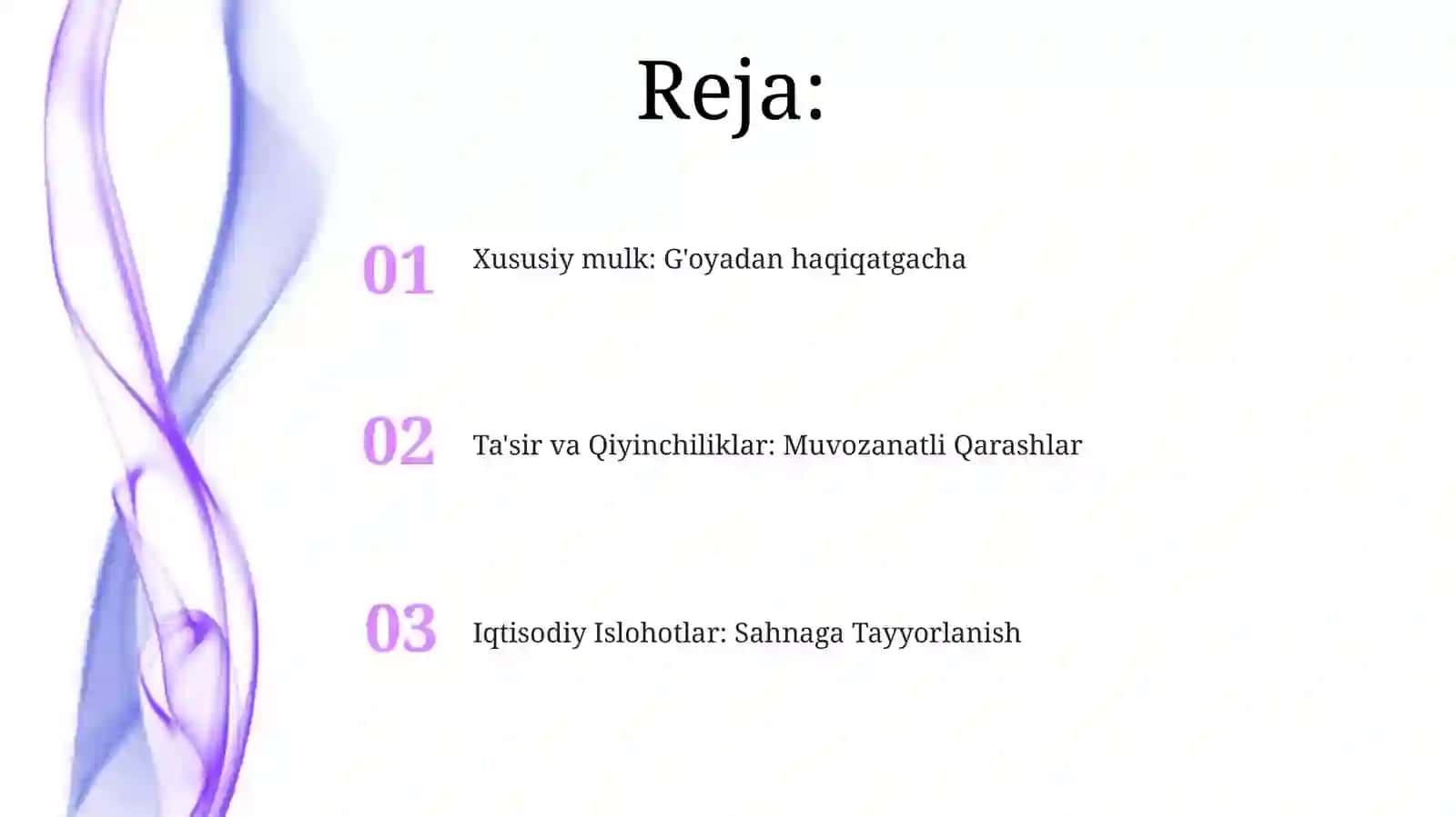 Xususiy mulk: G'oyadan haqiqatgacha 2