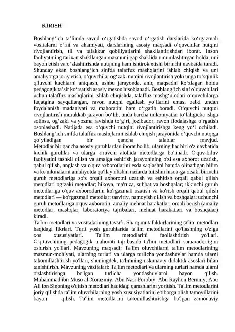 SAVOD O‘RGATISH DARSLARIDA KO‘RGAZMALI VOSITALARDAN FOYDALANISH 2