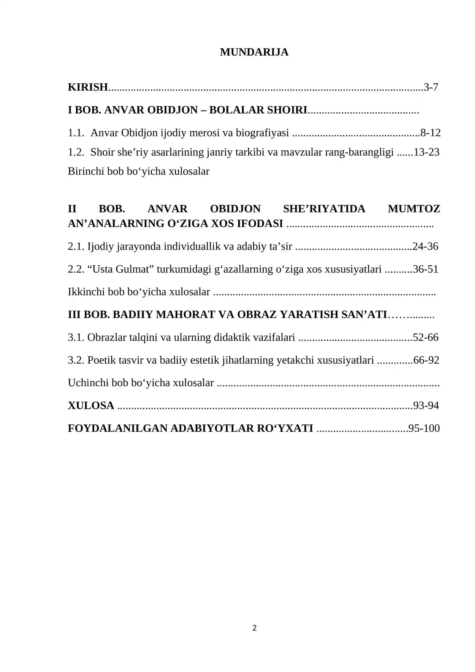 ANVAR OBIDJON SHE’RIYATIDA MUMTOZ AN’ANALAR 2