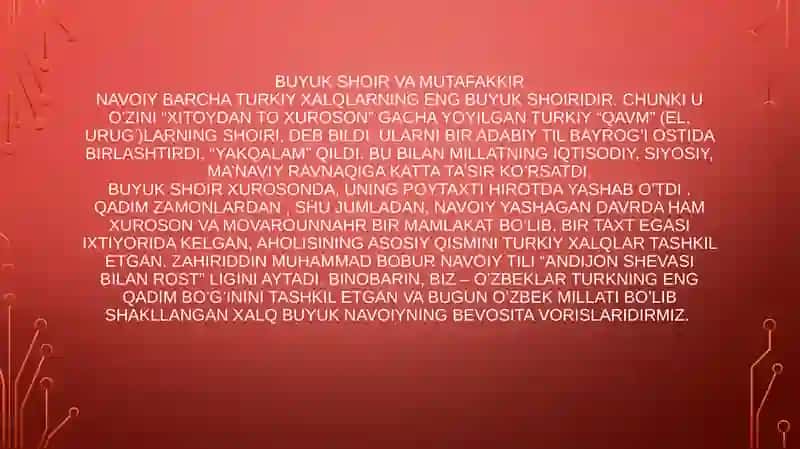 Alisher Navoiyning faoliyati 2