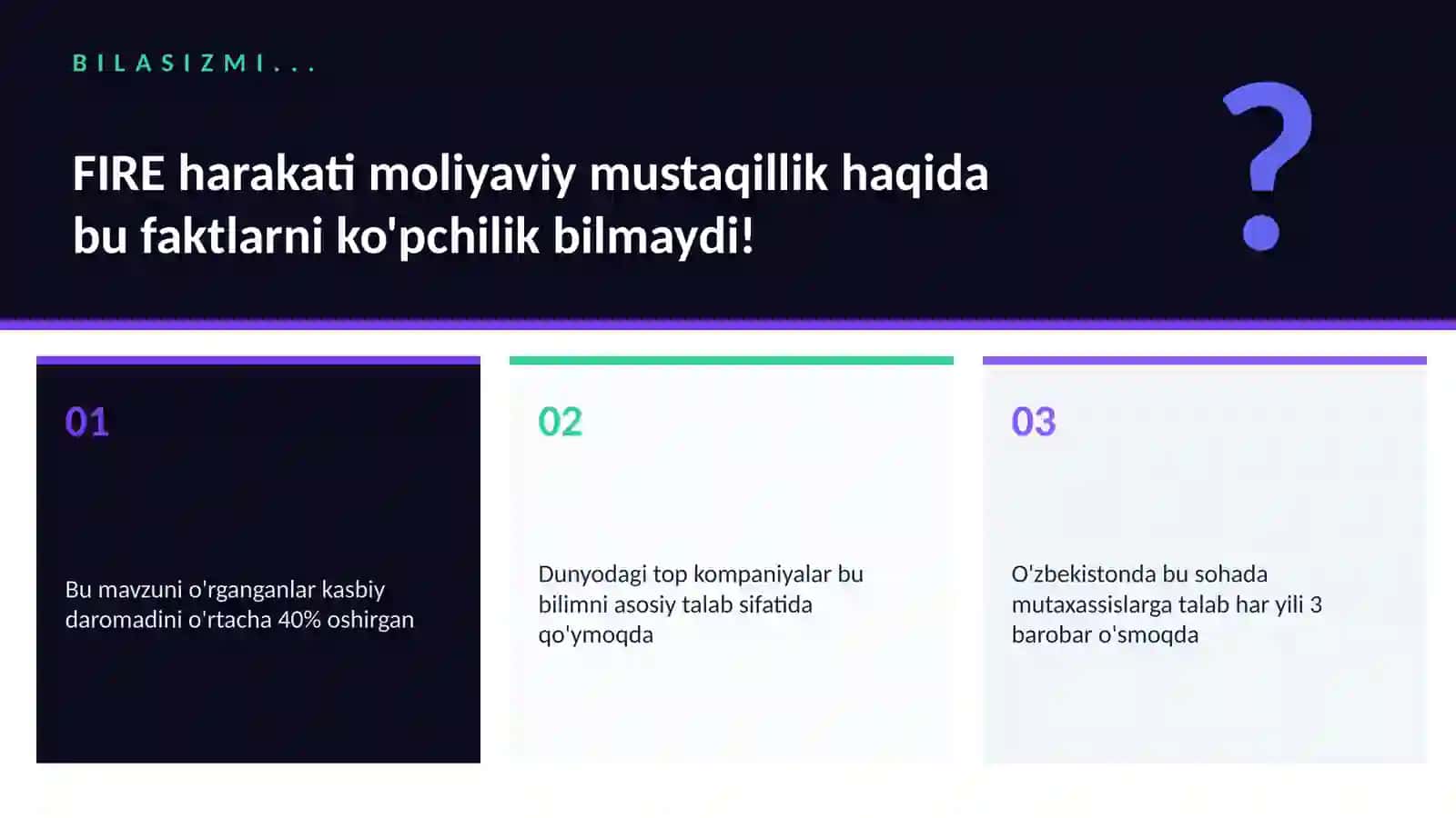 FIRE harakati moliyaviy mustaqillik 2