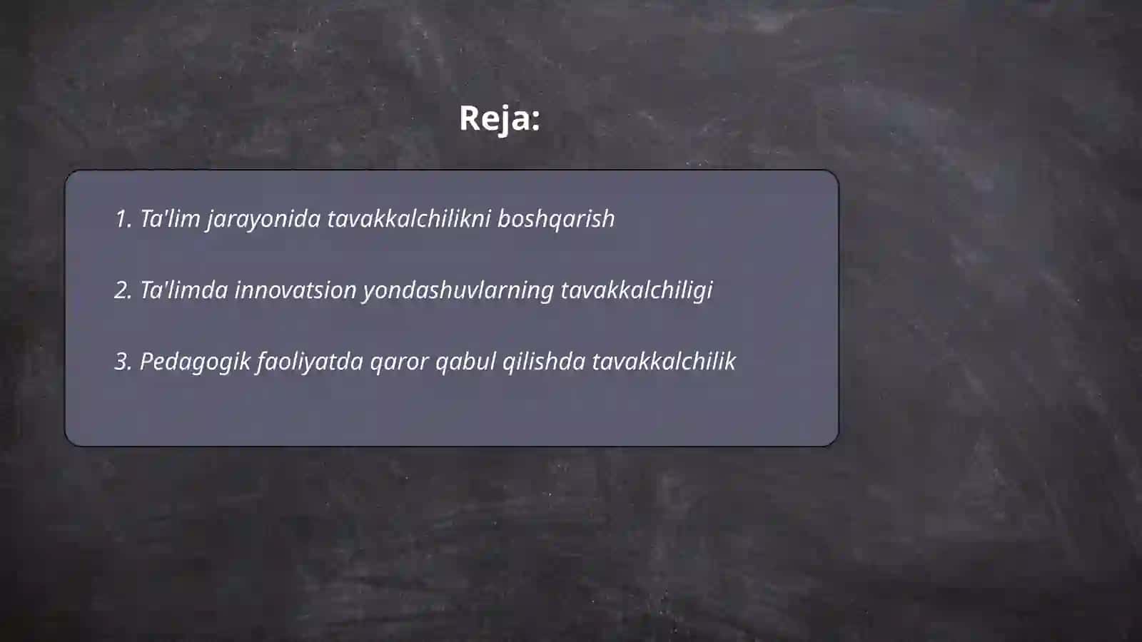 Pedagogik tavakkalchilikning yuzaga kelish omillari 2
