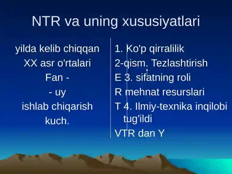 Iqtisodiy va ijtimoiy geografiyani rivojlanishining hozirgi bosqichi 2