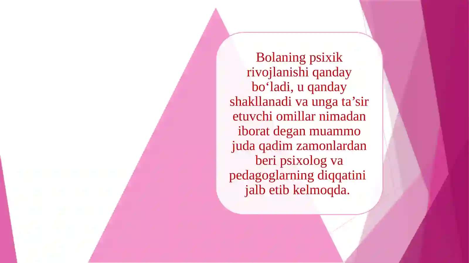 ONTOGENEZNING ILK BOSQICHLARIDA INSONNING PSIXIK RIVOJLANISHIGA XOS XUSUSIYATLAR 2