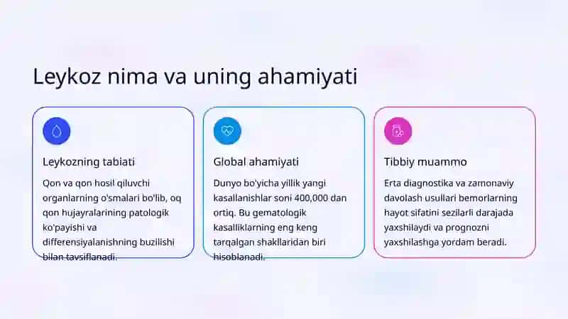 O'smalar (Leykozlar) Propedevtikasi 2