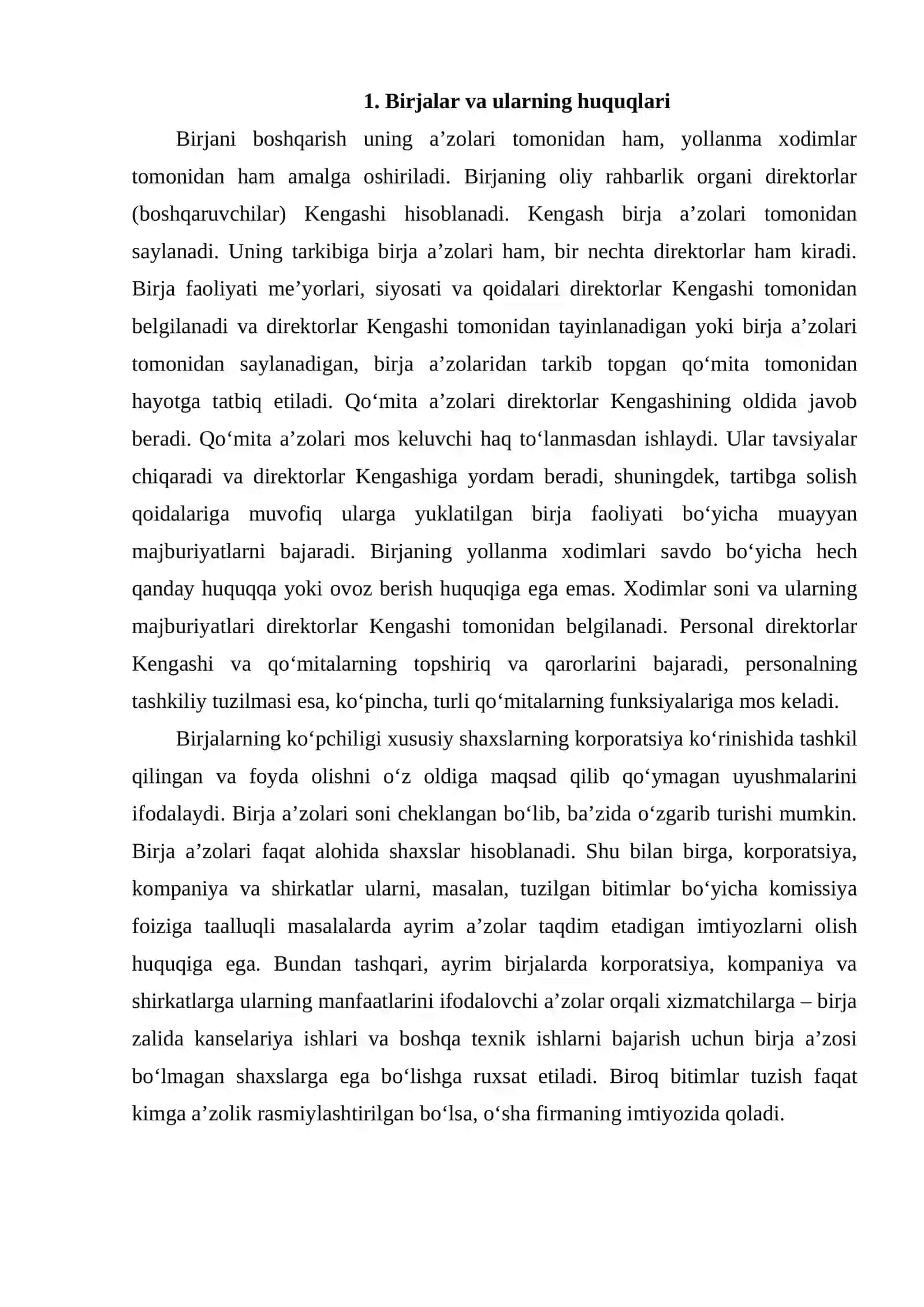 Birja va birja faoliyatining huquqiy asoslari 2