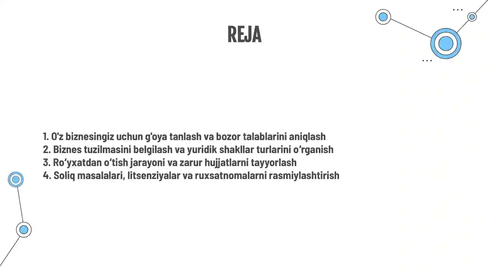 BIZNESNI BOSHLASH VA YURIDIK RASMIYLASHTIRISH 2