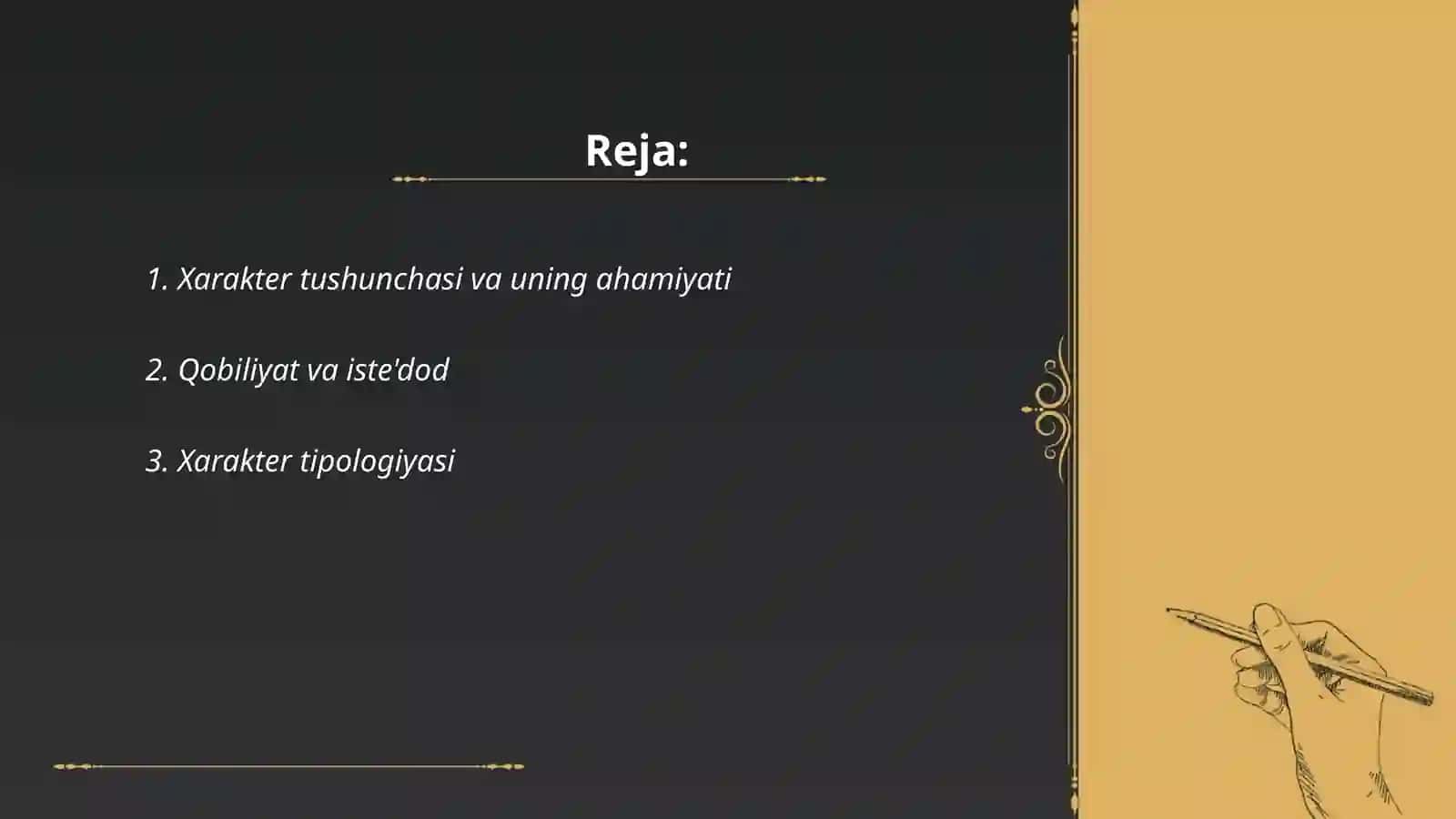 Xarakter va qobiliyat 2