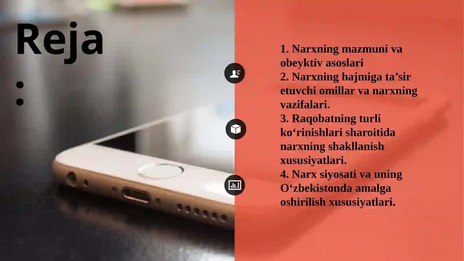 Kichik biznes va xususiy tadbirkorlik subyektlarida ishlab chiqarish xarajatlari va tannarx. Bozor qonuni, narxni belgilash 2