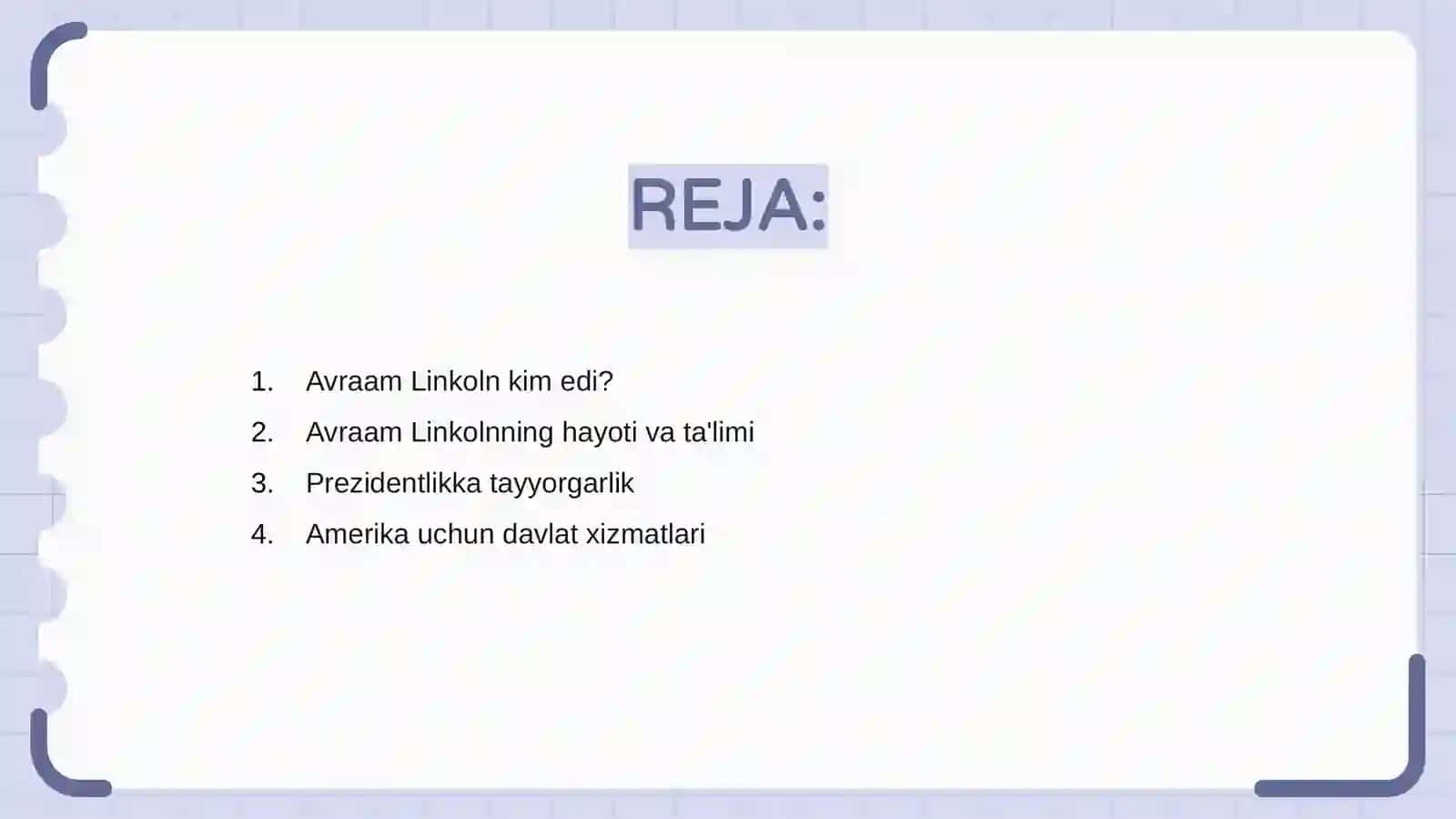 Avraam Linkoln boshqaruvi 2