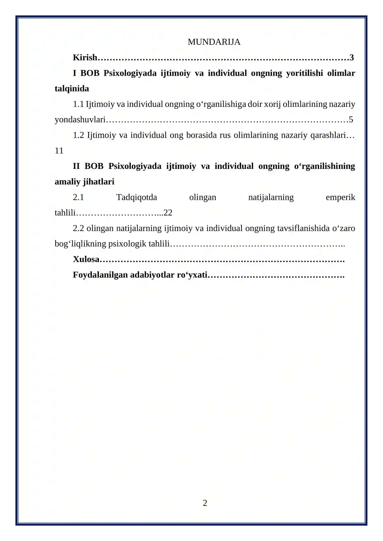 IJTIMOIY VA INDIVIDUAL ONG. 2