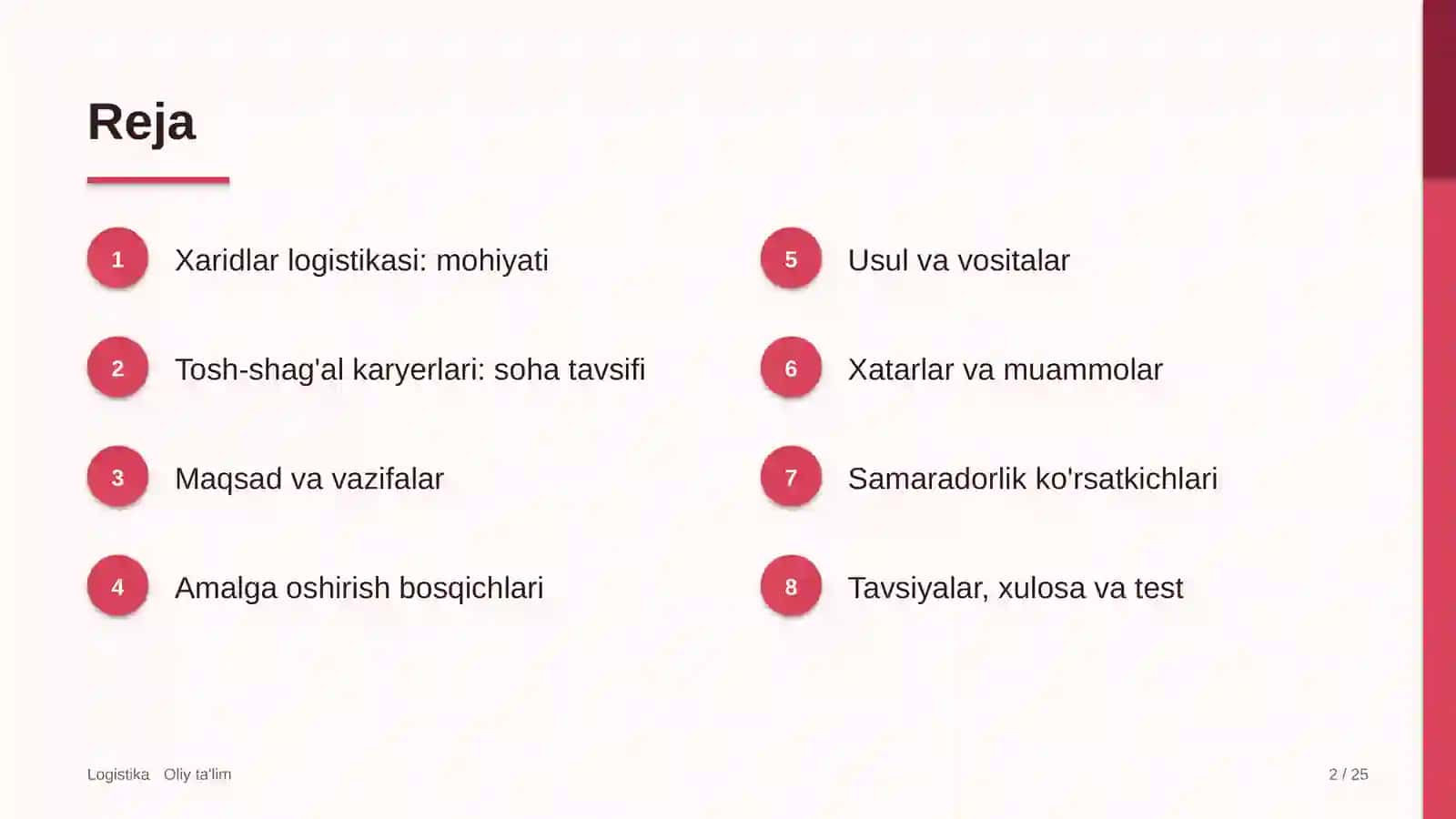 tosh shag'al karyerlarida xaridlar logistikasi 4558 2