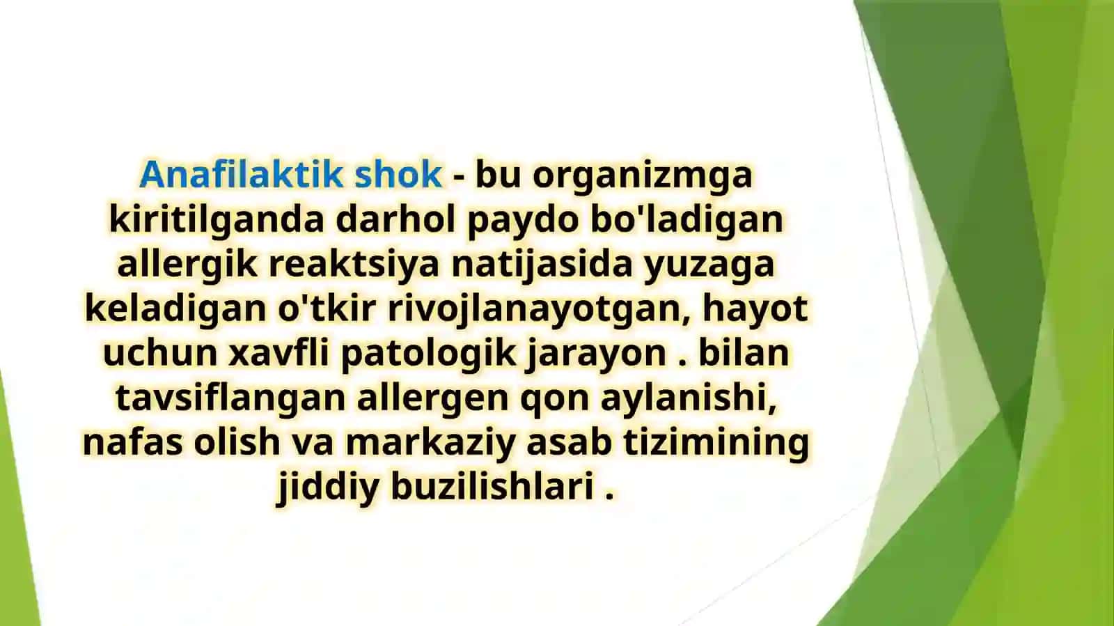 Anafilaktik shok 2
