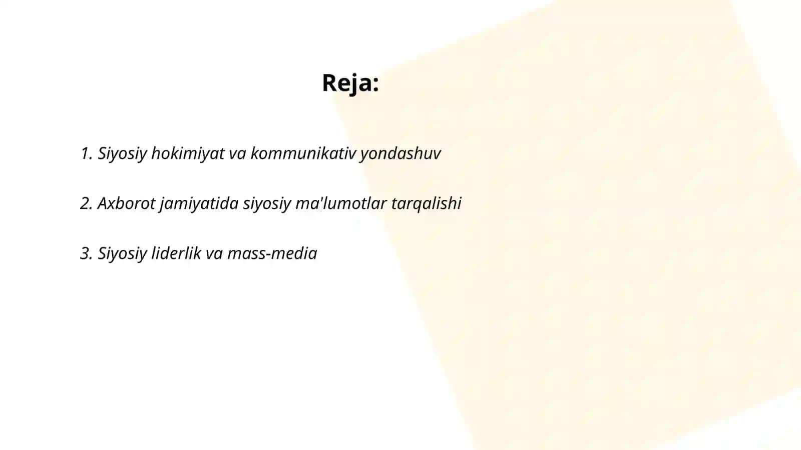 Siyosiy hokimiyatni o‘rganishga kommunikativ yondashuv: axborot jamiyatida paradigma o'zgarishi 2