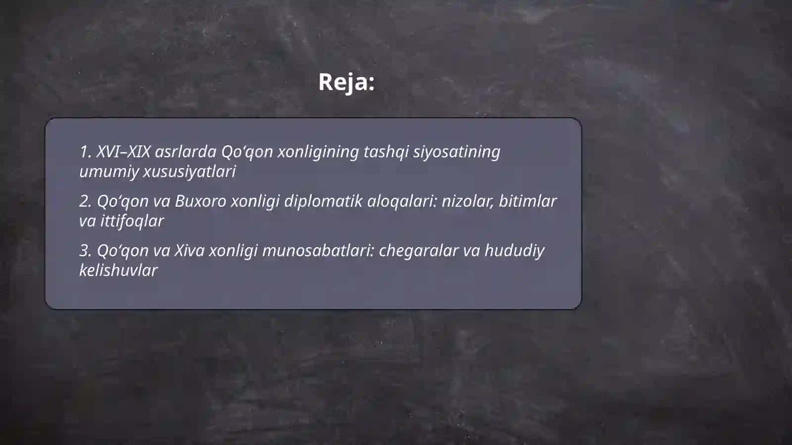 XVI-XIX Asrlarda Qo'qon xonligining diplomatik aloqalari 2