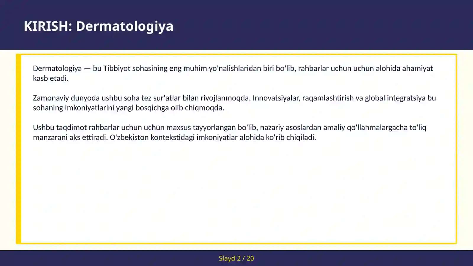 DERMATOLOGIYA 2