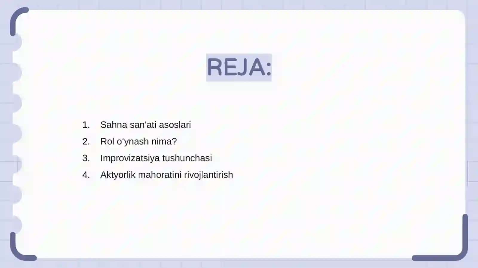 Sahna san'ati rol oynash va improvizatsia 2