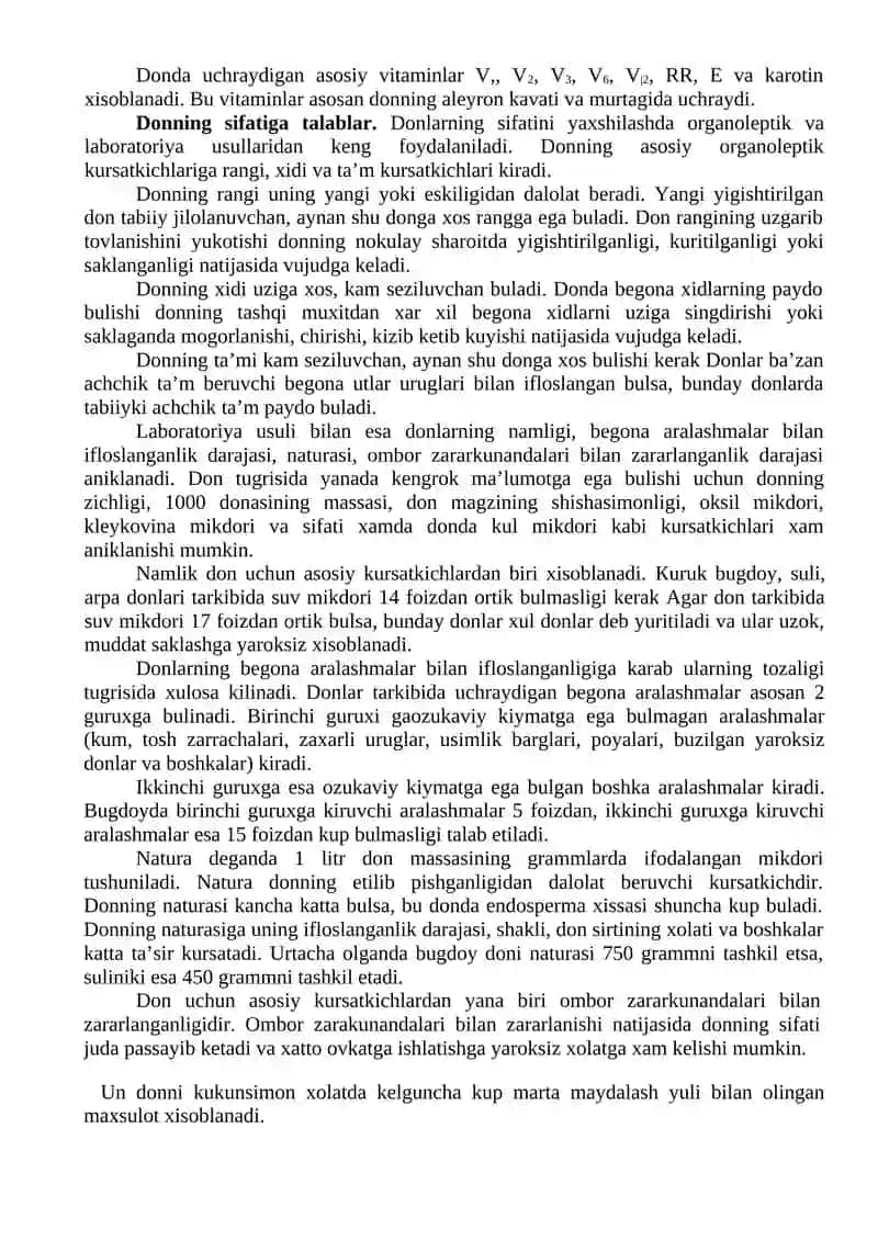 Donlar va ularning sifati 2