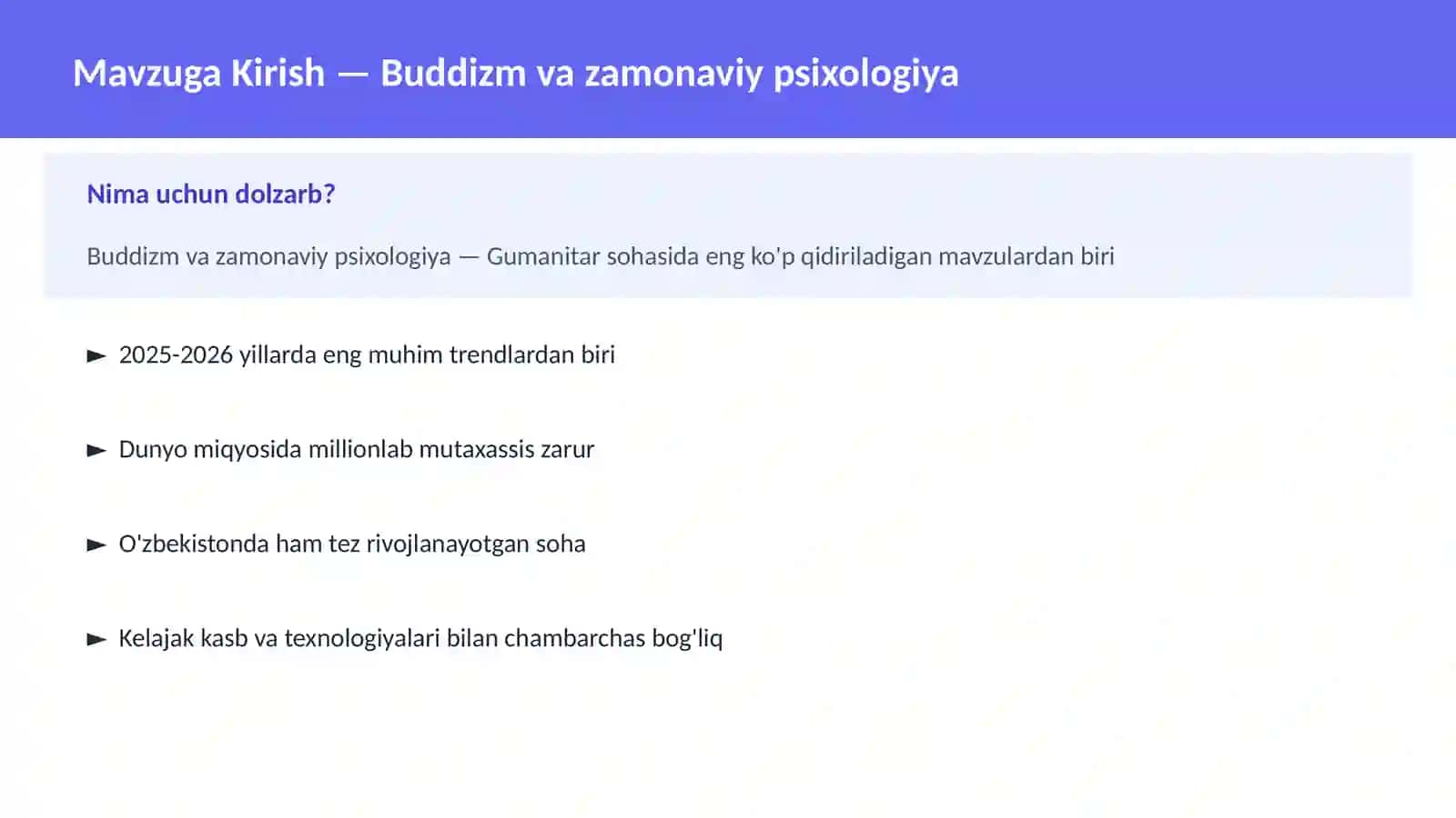 Buddizm va zamonaviy psixologiya 2
