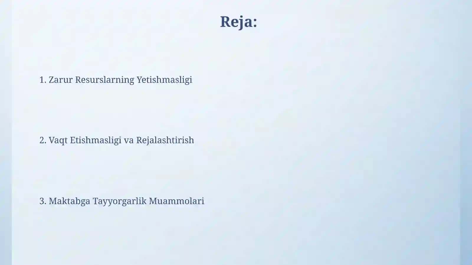 Maktabga tayyorgarlik muammosi 2